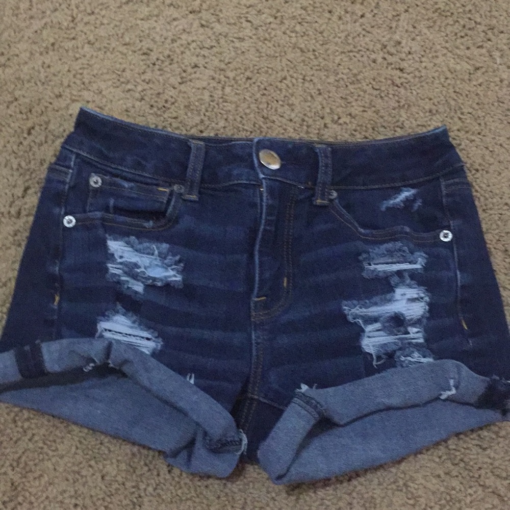 American Eagle Hi-Rise Shortie Ripped